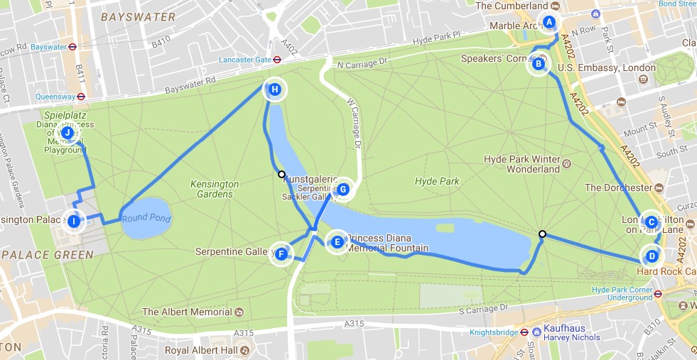 Spaziergang 14 - Hyde Park - Londons grüne Lunge