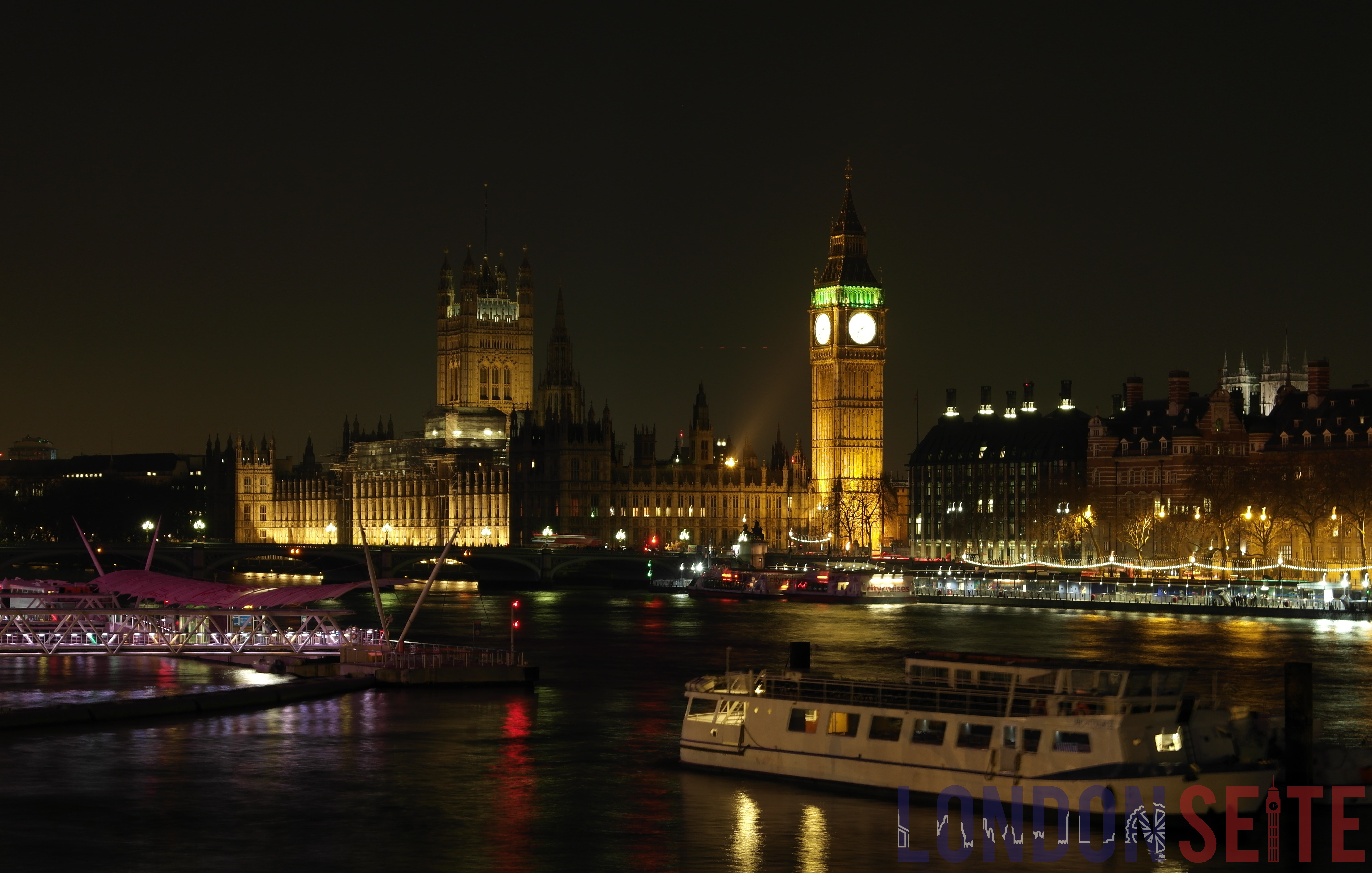 London bei Nacht erleben Entlang der Themse