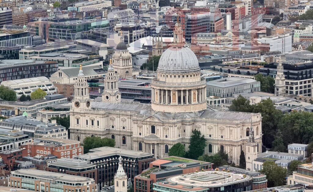 St Pauls Cathedral from the Shard